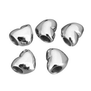 Heart Bead For European Bracelet fit Pandora